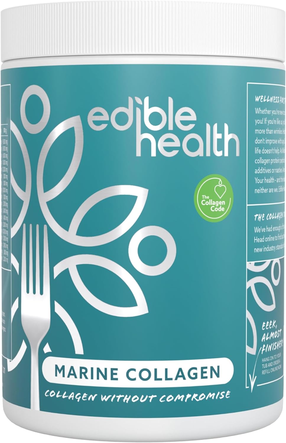 High Protein Marine Collagen Powder, Collagen Supplements Regeneration, Quality Collagen Powder Supplement, Collagen Peptides for Diet and Everyday, Carb Free Marine Collagen, 400g Tub,30 Day Supply