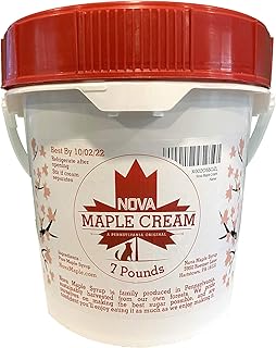 Nova Maple Cream - Pure Grade-A Maple Cream Butter Spread (7 Pounds)