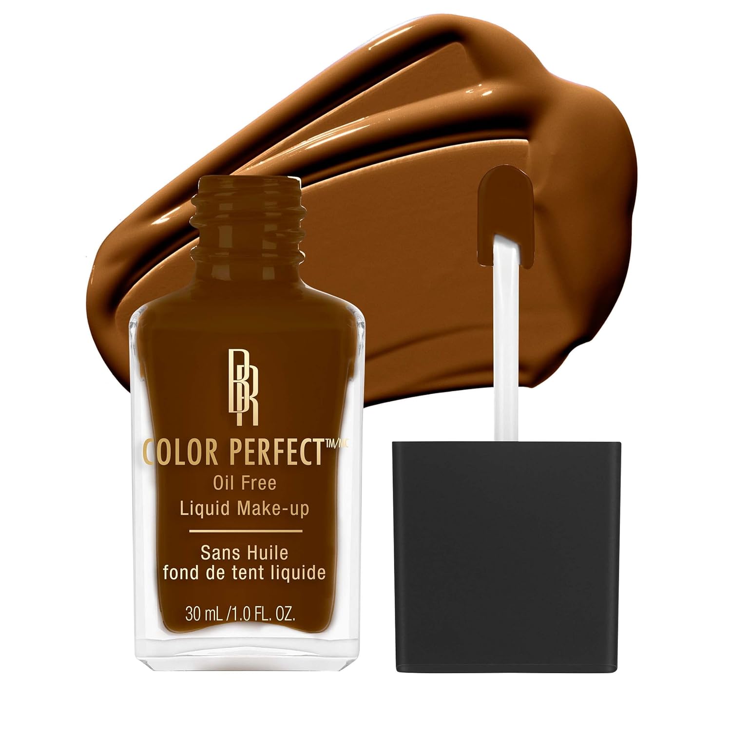Black Radiance Color Perfect Liquid Full Coverage Foundation Makeup, Double Fudge, 1 Fl Oz