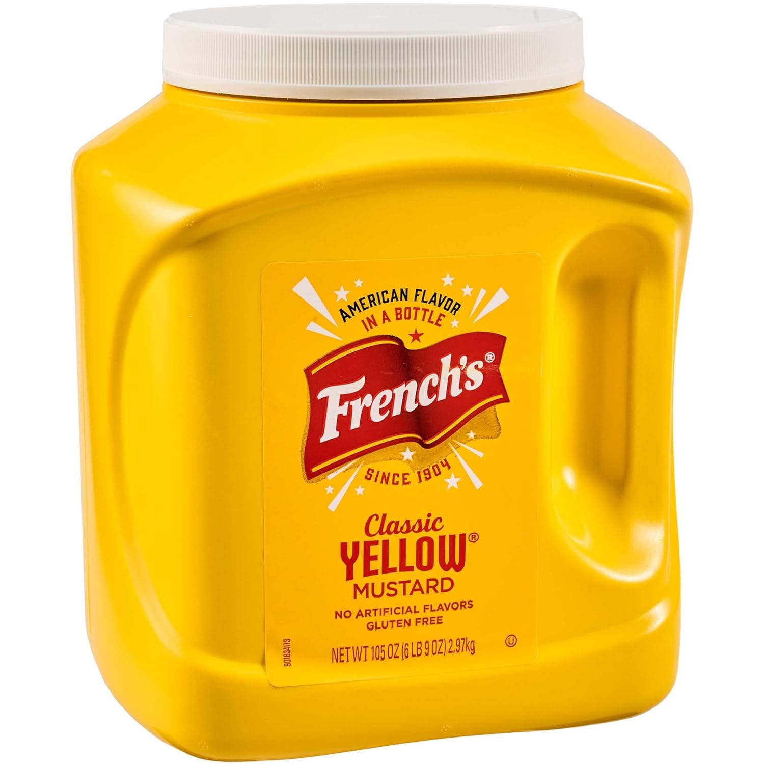 French's Classic Yellow Mustard, 105 oz - One 105 Ounce Bulk Container of Tangy and Creamy Yellow Mustard Perfect for Professional Use or for Refillable Containers at Home