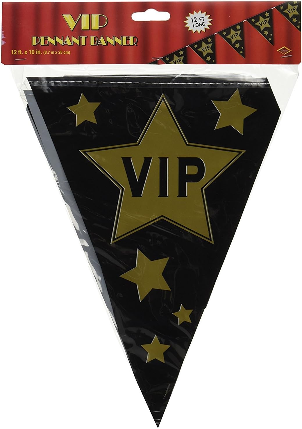 VIP Pennant Banner Party Accessory (1 count) (1/Pkg)