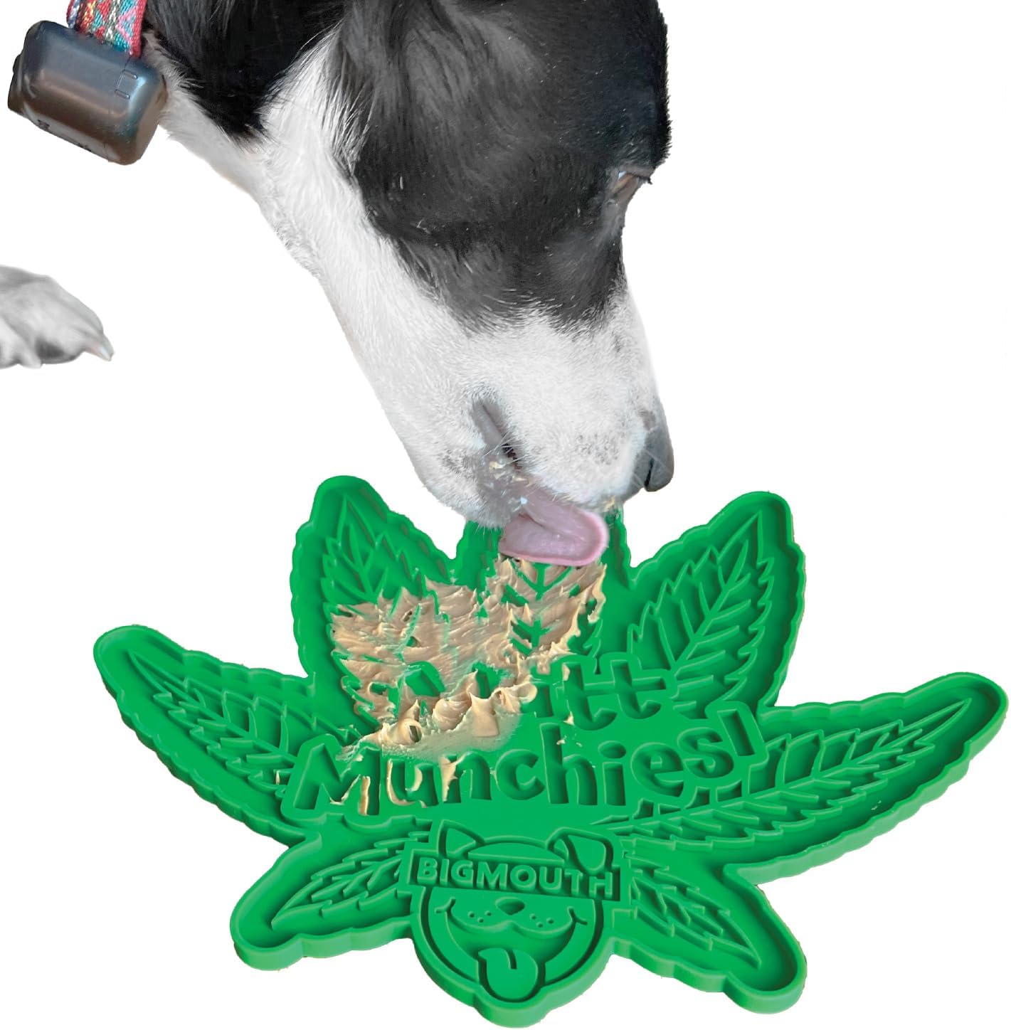 BigMouth Inc Mutt Munchies Lick Mat - Funny Dog Lick Mat - Silicone Pet Licking Toys - Licking Treats Pad - Cute Doggy, Cat Gift