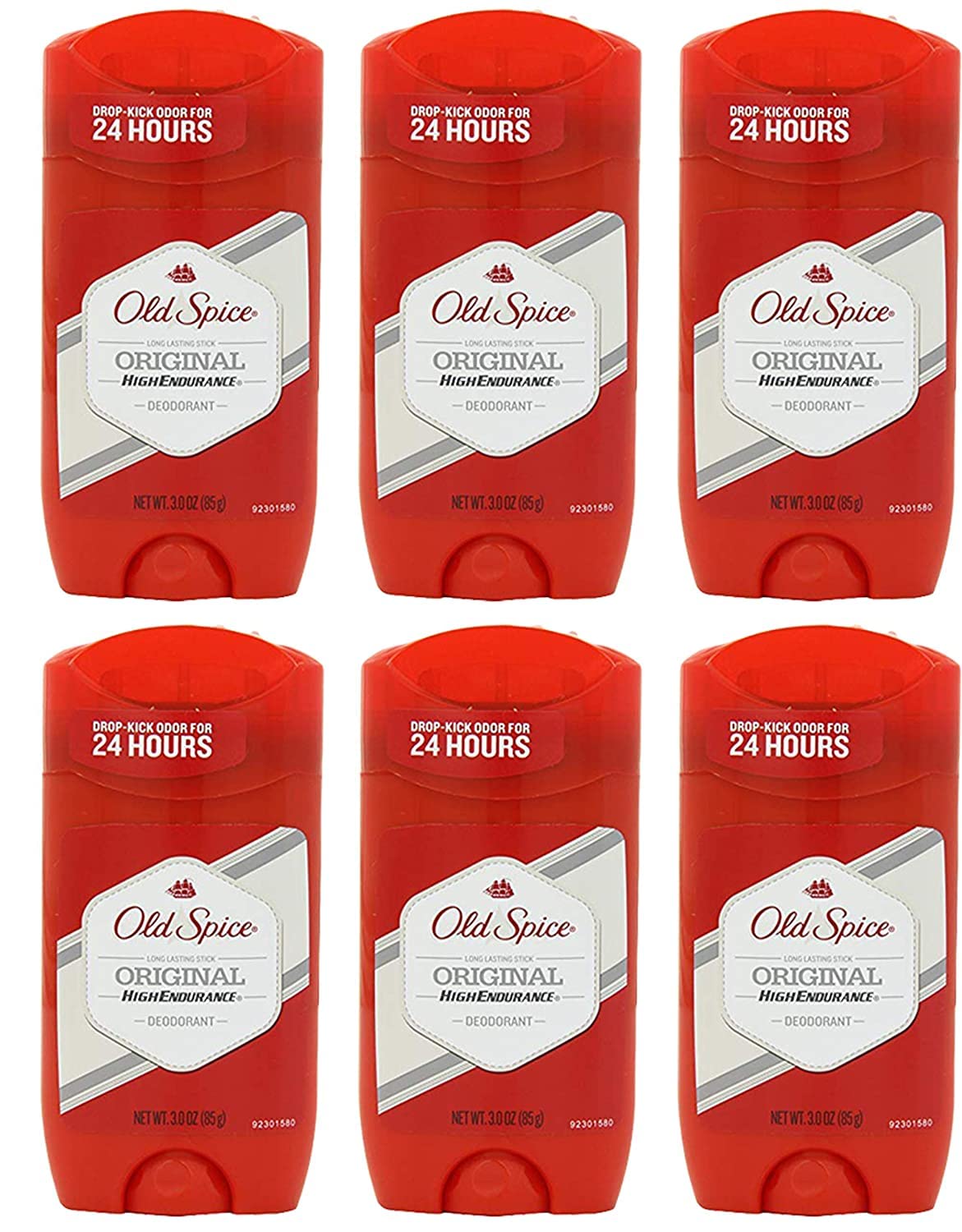 Old Spice Deodorant 3 Ounce Original Solid (88ml) (6 Pack)