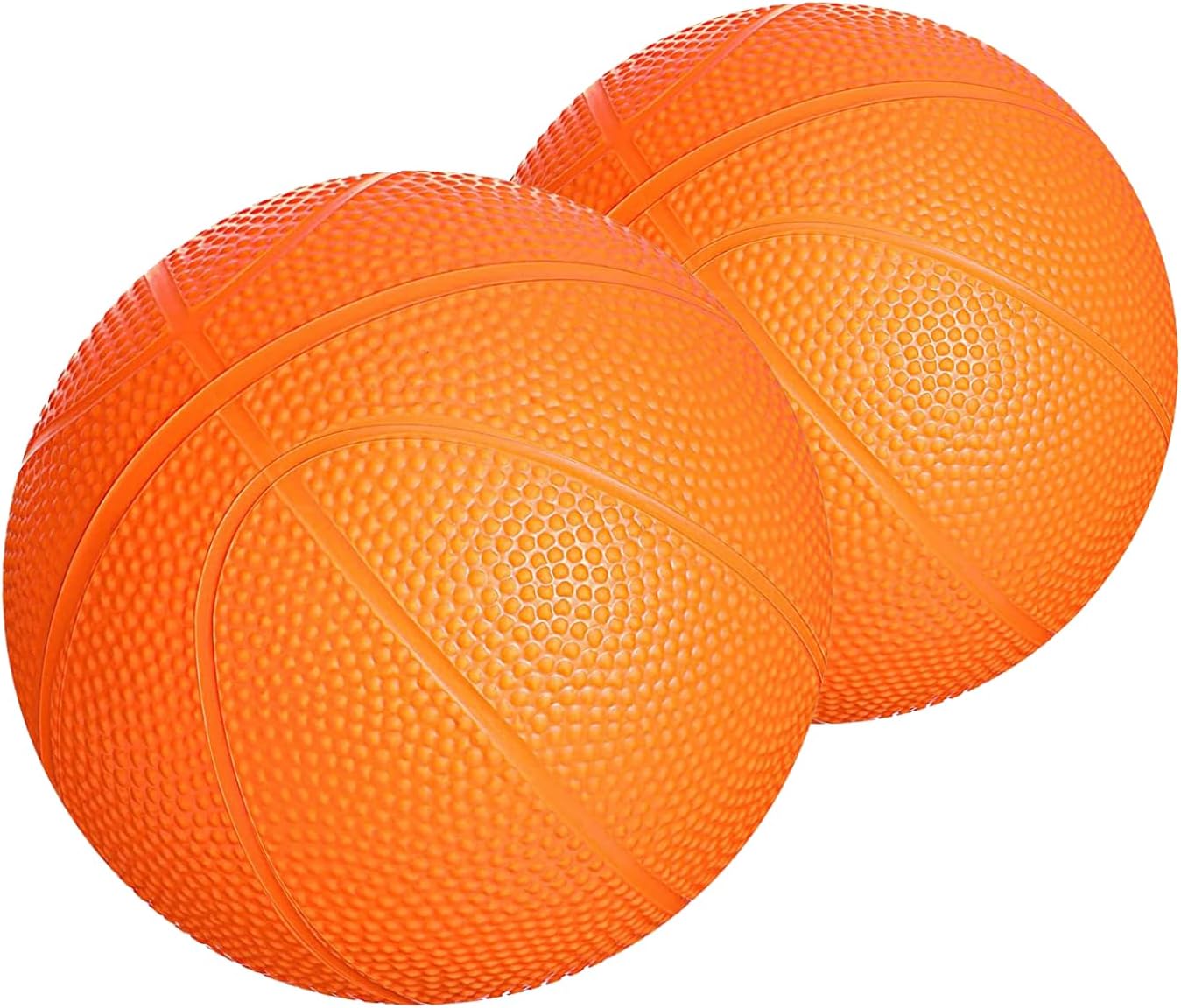 Botabee - Set of 2 Kids Basketball - 6 Inch Mini Rubber Ball for Little Tikes - Toddler Balls for Indoor/Outdoor Play - Ideal Gift Toy for Boys - Lightweight and Soft Replacement Toys (Orange)