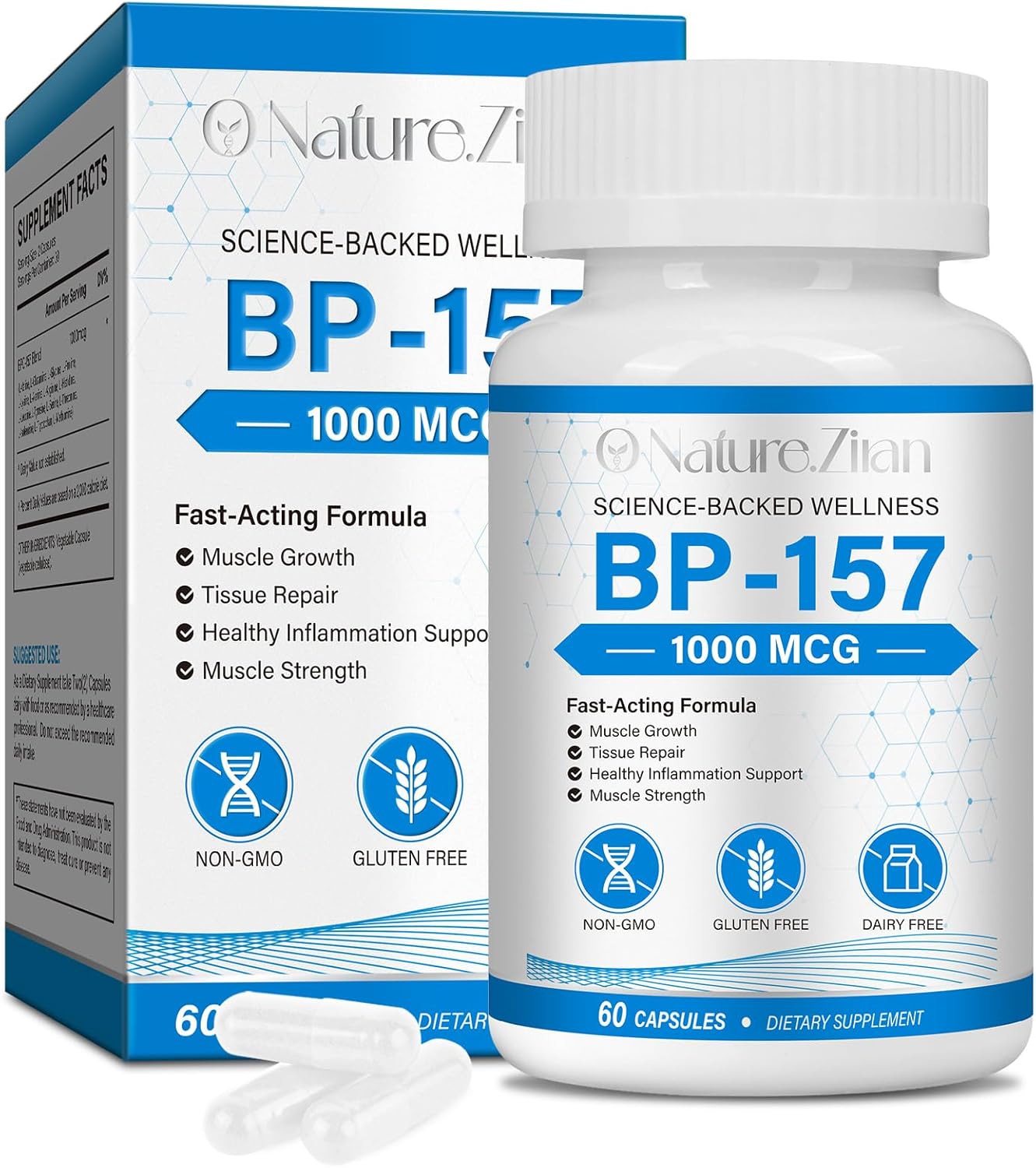 157 Capsules 1000 MG, Non-GMO, Gluten-Free, 60 Capsules