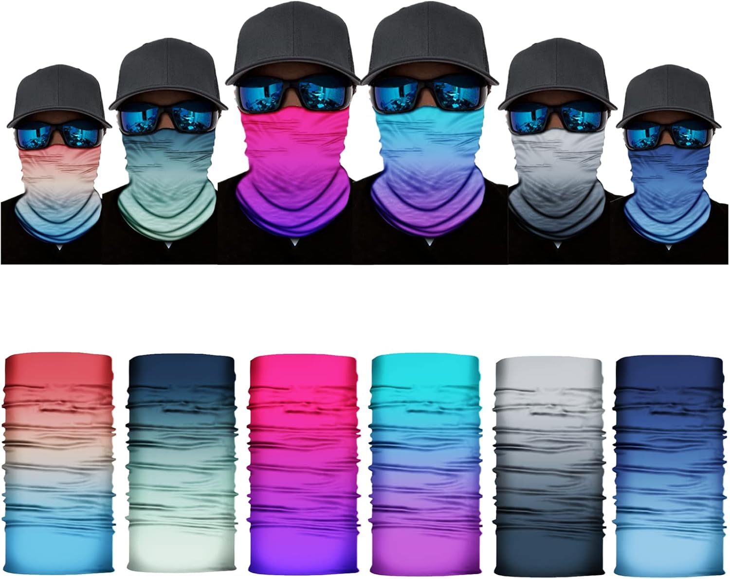 TAIYUNWEI Outdoor Multifunctional Sports Magic Seamless Scarf, Magic Head Scarf, Elastic Headband Bandana, UV Resistance Sport Headwear for Riding, Motorcycling, Hiking, Fishing, Yoga.