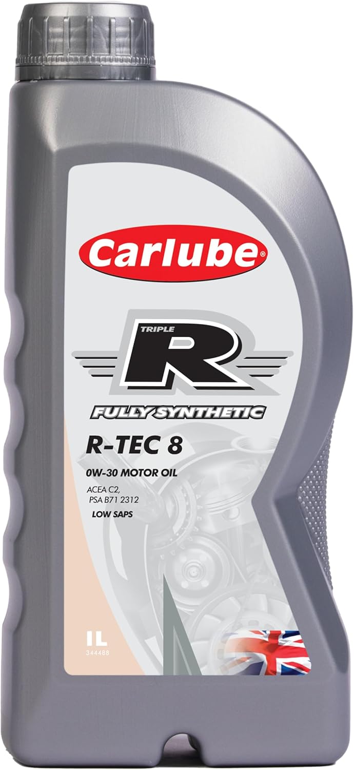 Carlube Triple R 0W-30 ACEA C2, PSA Fully Synthetic Engine Oil R-TEC 8 1L