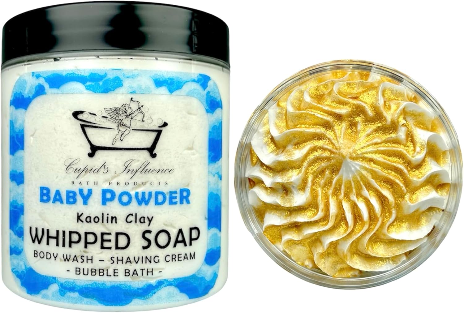 Baby Powder Whipped Soap | Luxurious Kaolin Clay Body Wash | Shaving Cream | Shower Fluff | Bubble Bath | Shower Whip | Baby Powder Scented Soap | Various Scents
