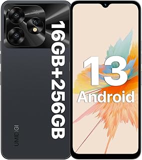 UMIDIGI A15 Cell Phones 16(8+8)G+256G, Android 13 Mobile Phone, 64MP Main Camera Octa Core Smartphone Unlocked 6.7” HD+ Full-View Waterdrop Screen, 5000mAh Battery 20W Fast Charging, 4G Dual SIM, NFC