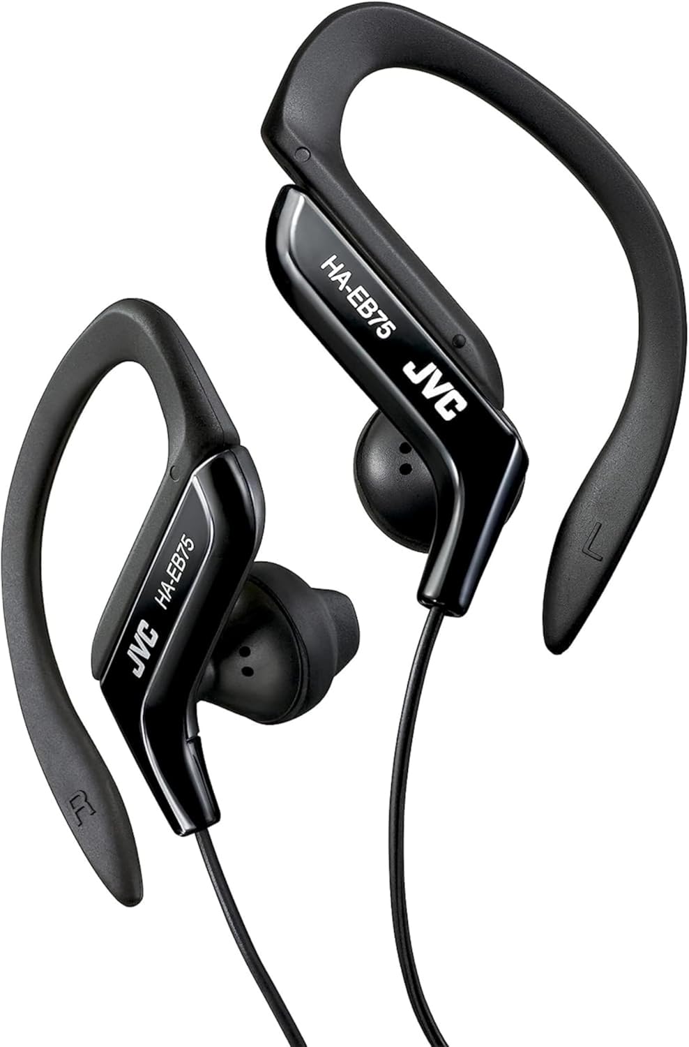JVC, HA-EB75-BN-U Adjustable Sports Ear Clip Earphones for a (Black)