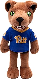 Playtime by Eimmie 14" Pitt Plush Figure - College Football Ragdoll - Sports Mascot Figure - Soft Plush Material - Surface Washable - Soft Baby Doll - All Ages - Washable Rag Doll - Pitt Panther Doll