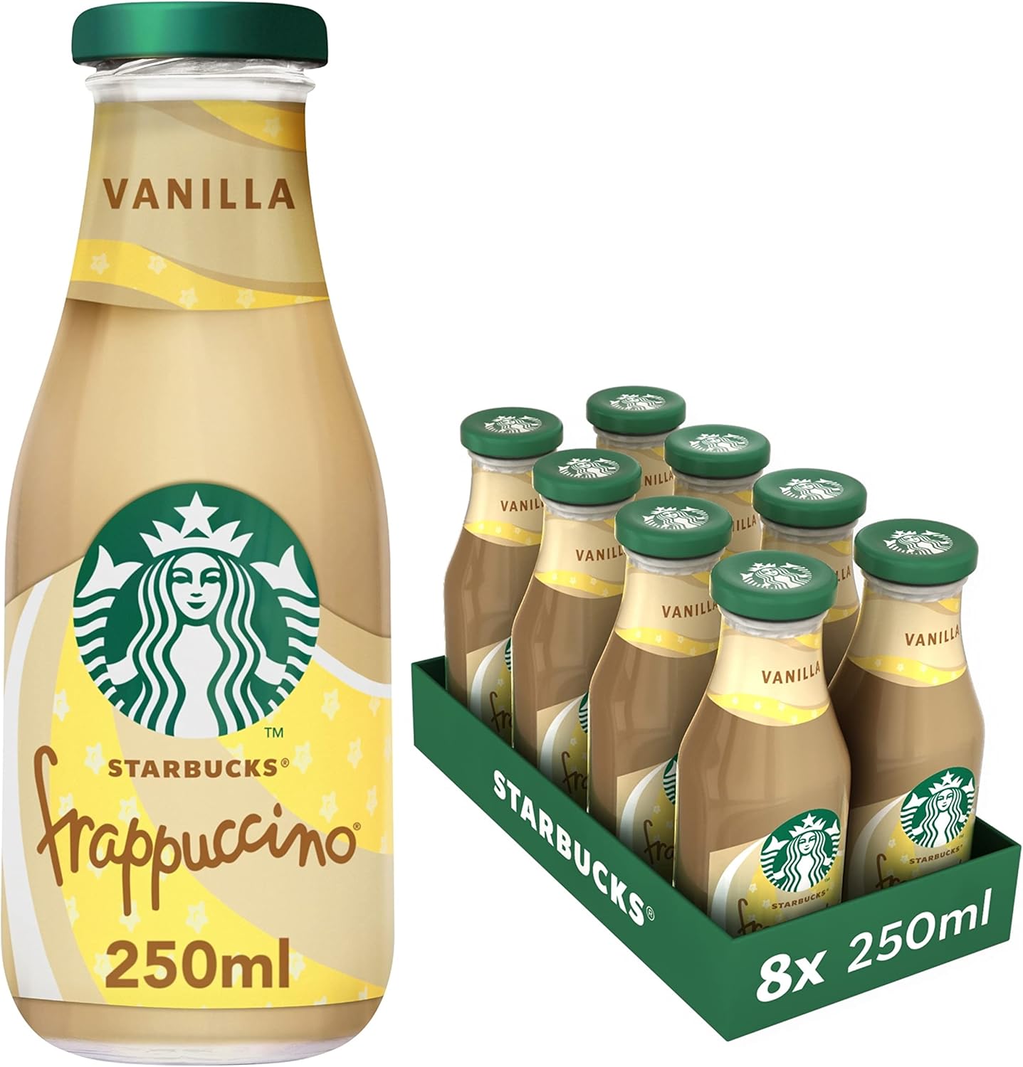 Starbucks Vanilla Frappuccino 250 ml (Pack of 8)