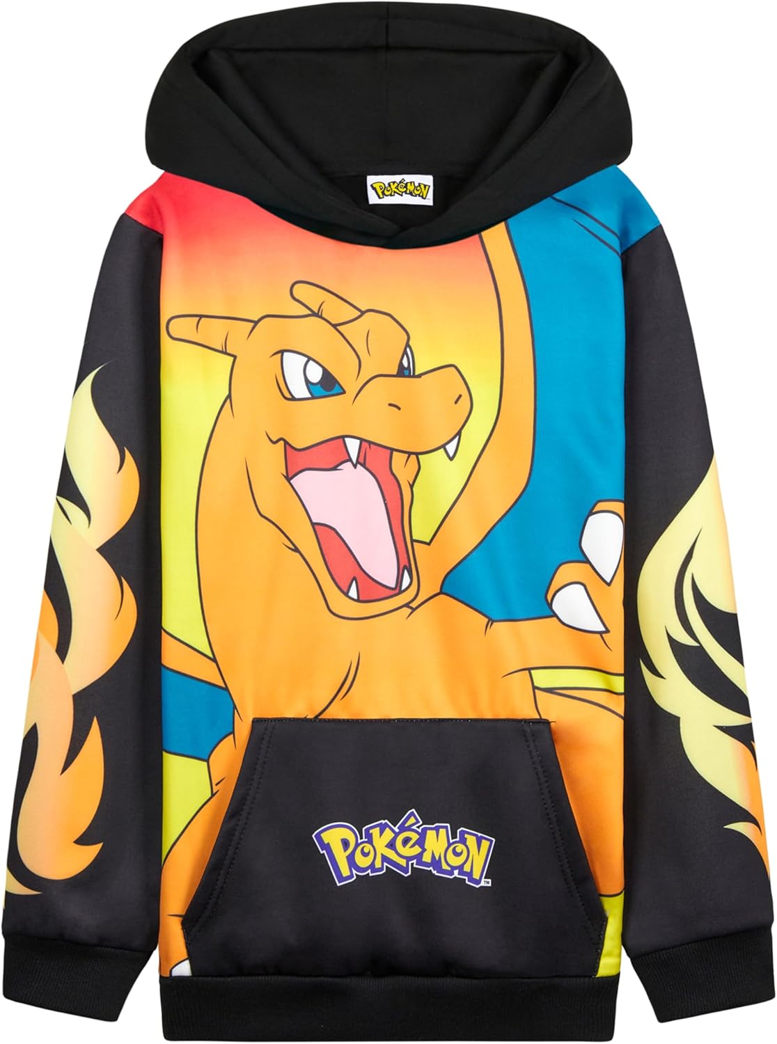 Pokemon Hoodie Boys Teens Hooded Sweatshirt Soft Pikachu Pullover Casual Long Sleeve Jumper Kangaroo Pocket Anime Gifts