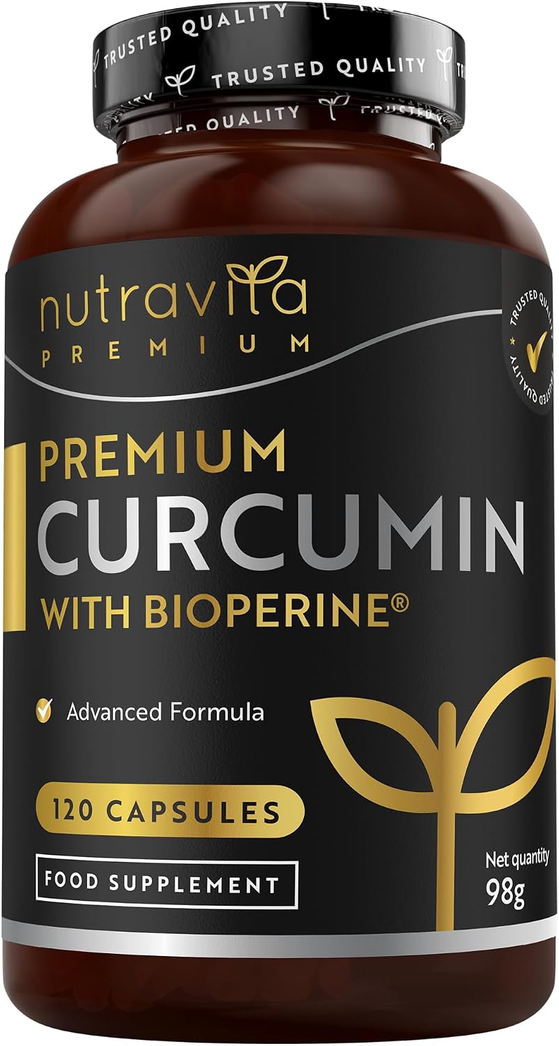 Nutravita Premium Curcumin + Bioperine® Black Pepper Extract - 120 Capsules