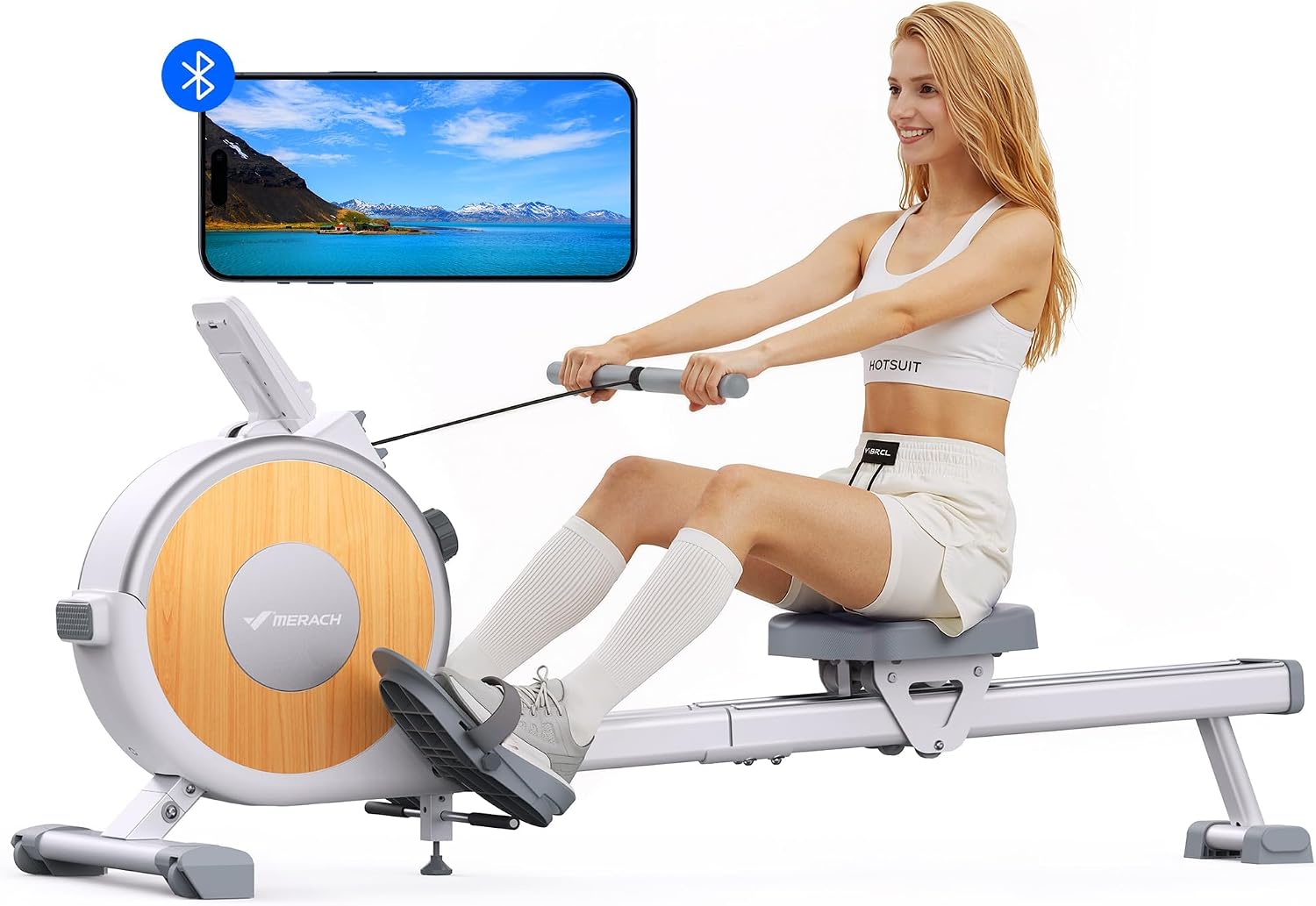 MERACH Rowing Machine for Home Gym 16 Resistance Levels