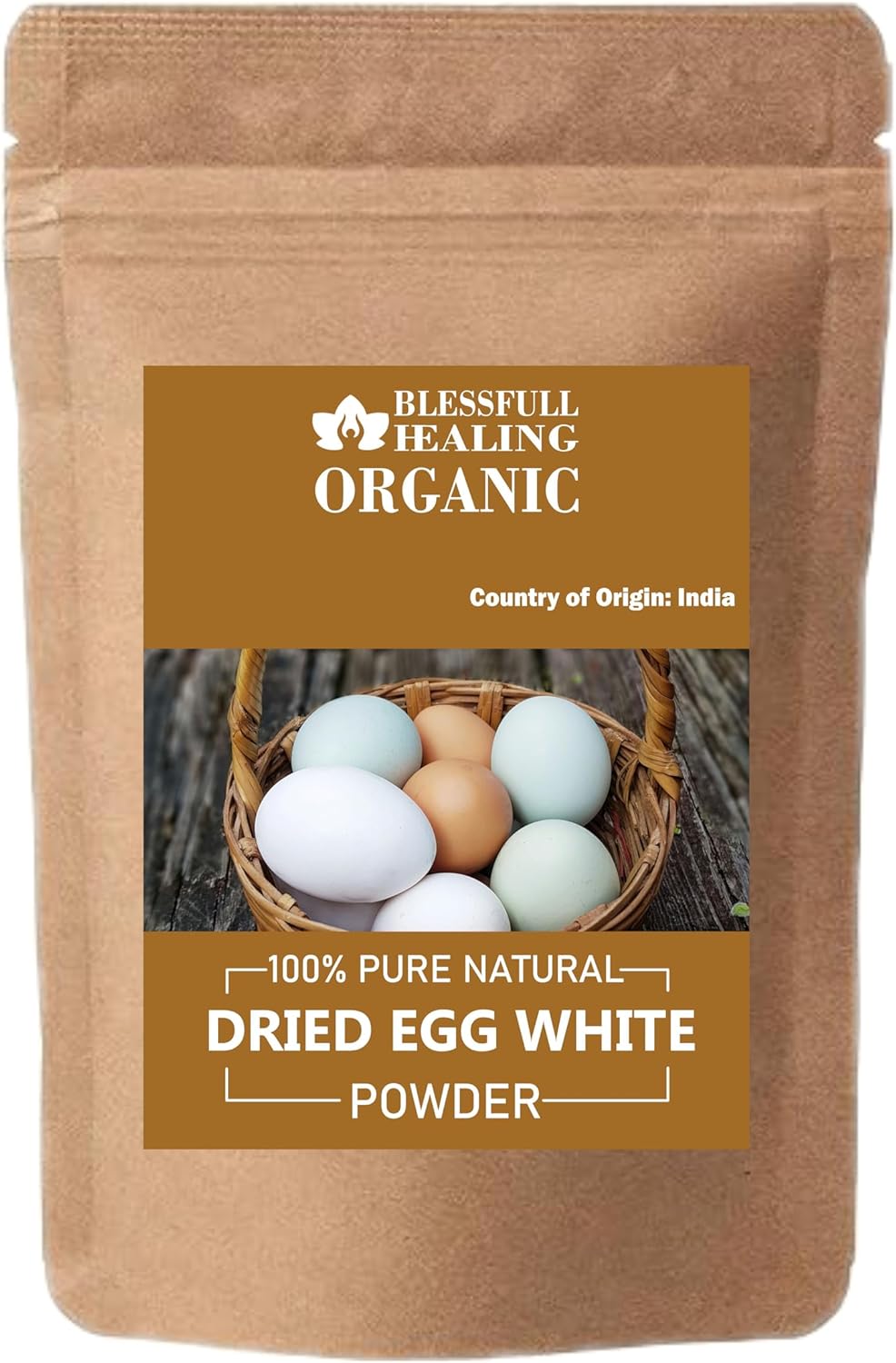 Organic Dried Egg White Powder 100% Pure Natural 200 Gram / 7.05 oz
