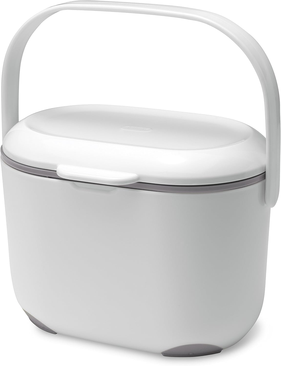 Addis 515631 2.5 Litre Kitchen Compost Caddy, White/Grey, 2.5L