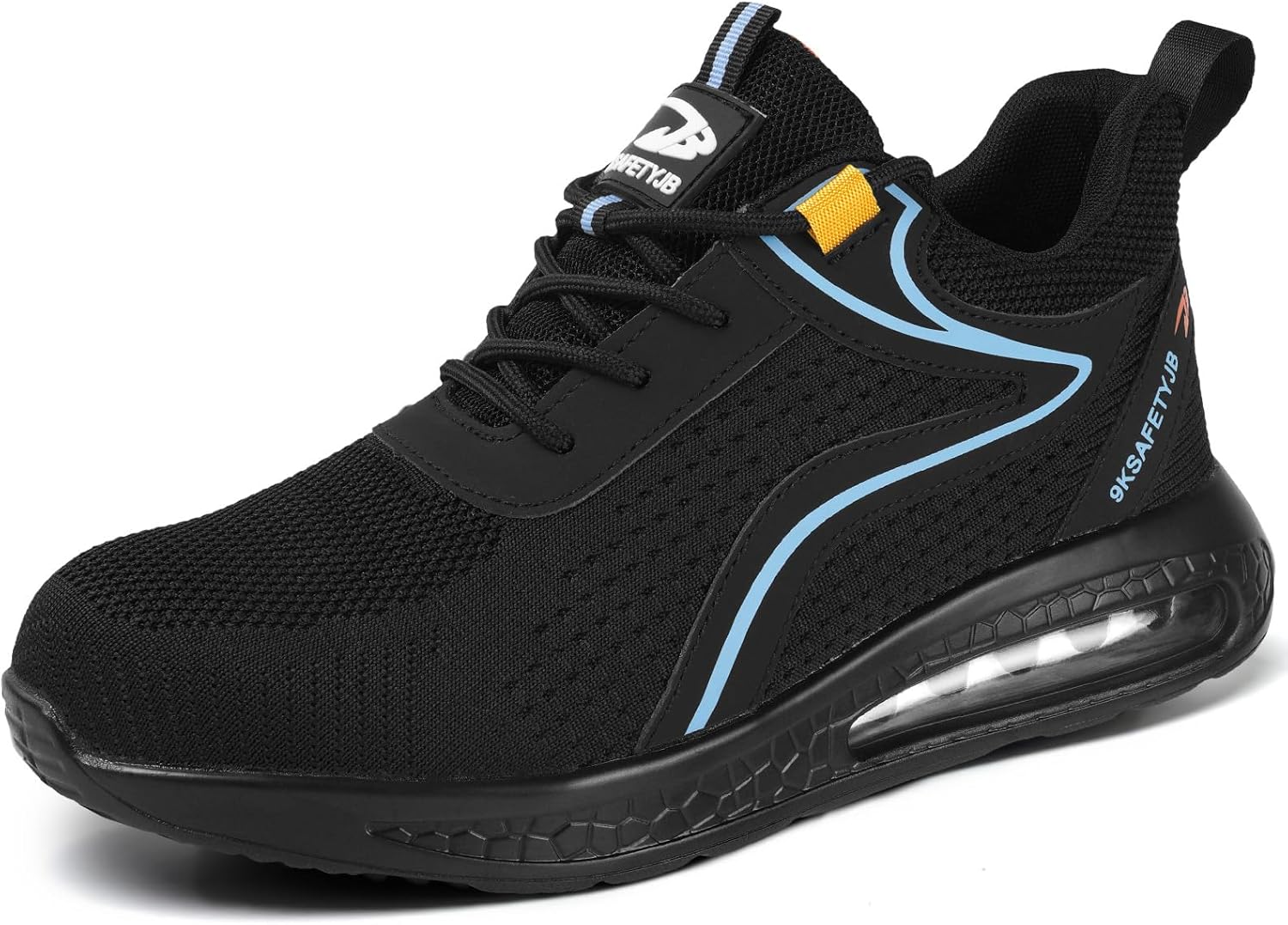 OFFCUP Steel Toe Cap Trainers for Mens Womens, Safety Trainers Mens, Work Trainers Safety Shoes Lightweight Comfortable Safety Shoes Industrial Sneakers with Air Cushion