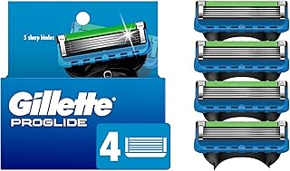 Gillette ProGlide Razor Refills for Men, 4 Razor Blade Refills