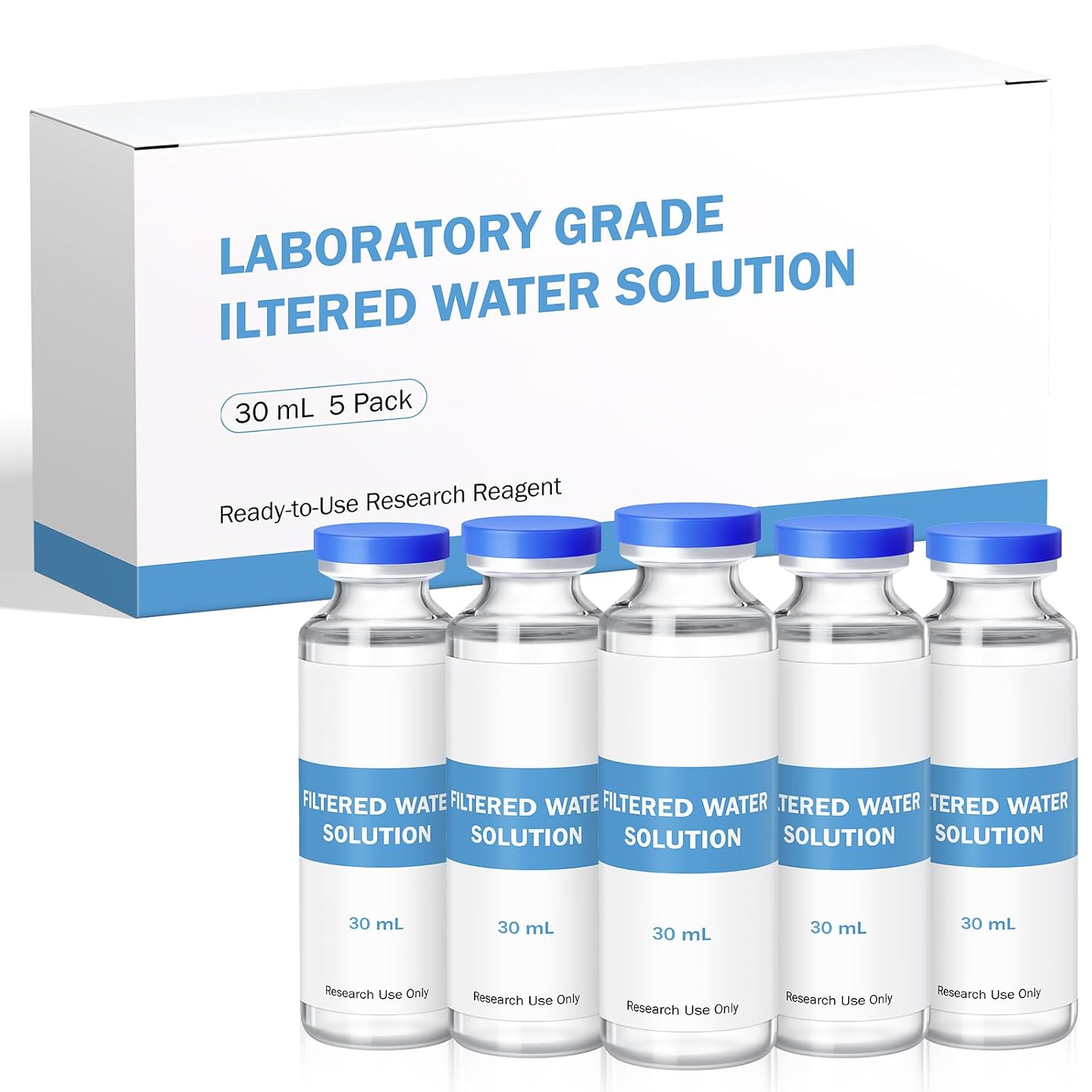 Filtered Water Solution, 30mL Single Vial, Research Use Only