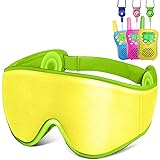 LC-dolida Sleep Headphones,Sleep Mask Bluetooth Wireless Music Eye Mask, Sleeping Headphones for Side Sleepers Sleep Mask with Bluetooth Headphones Ultra-Thin Stereo Speakers for Walkie Talkies