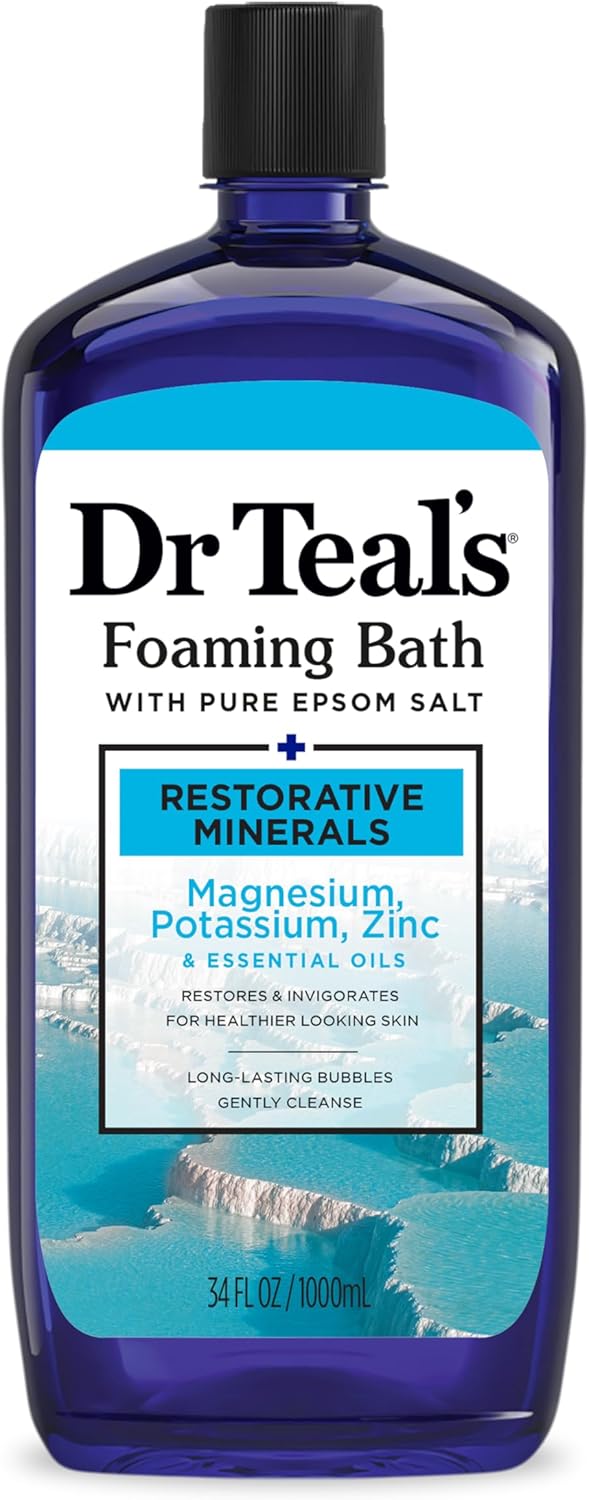 Dr Teals Restorative Minerals Epsom Foaming Bath 1 Litre