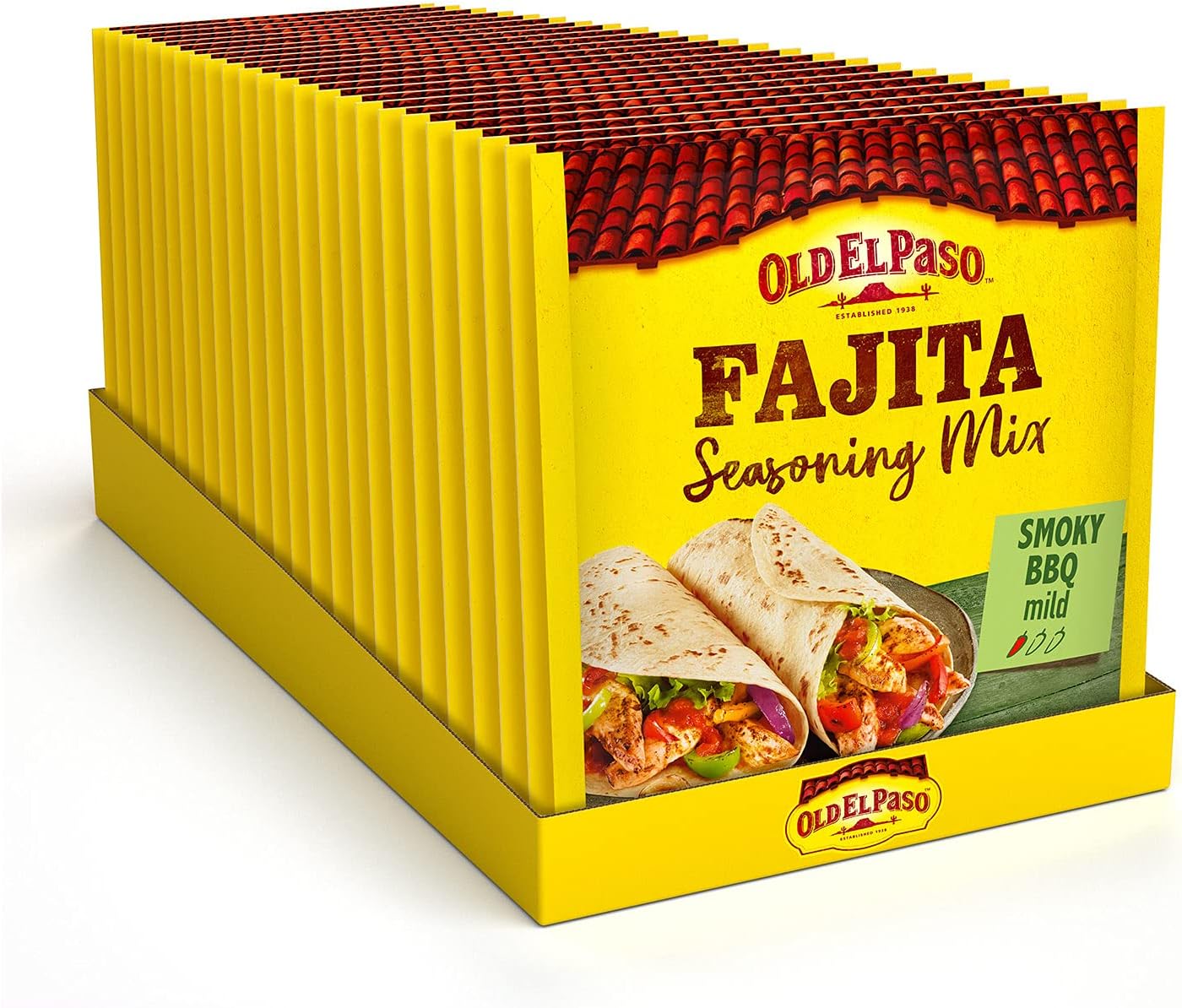 Old El Paso Smoky BBQ Fajita Seasoning Mix 35g (Pack of 24)