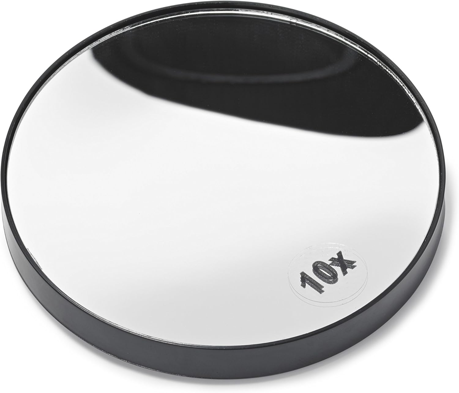 Manicare Magnifying Mirror With 10x Magnification, Round Mirror Ideal For Eyebrow Tweezing and Professional Makeup Application, With Suction Cups For Ease Of Use And Travel