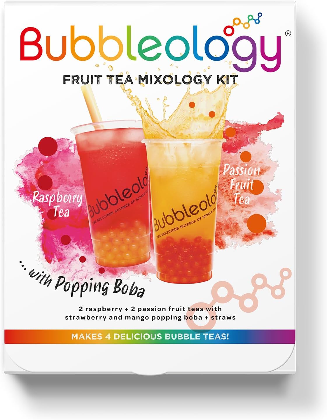 Bubbleology Fruit Bubble Tea Mixology Kit with Popping Boba (Pack of 1)
