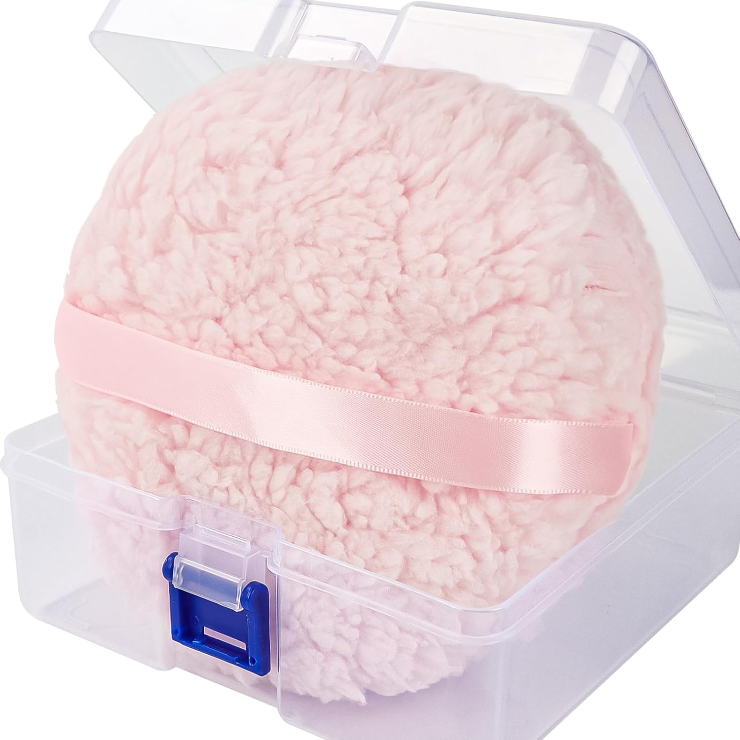 WSYUB Powder Puff, 6'' Powder Puff for Body Powder,Body Powder Puffs and Container,Oversize Dust Puffs for Women