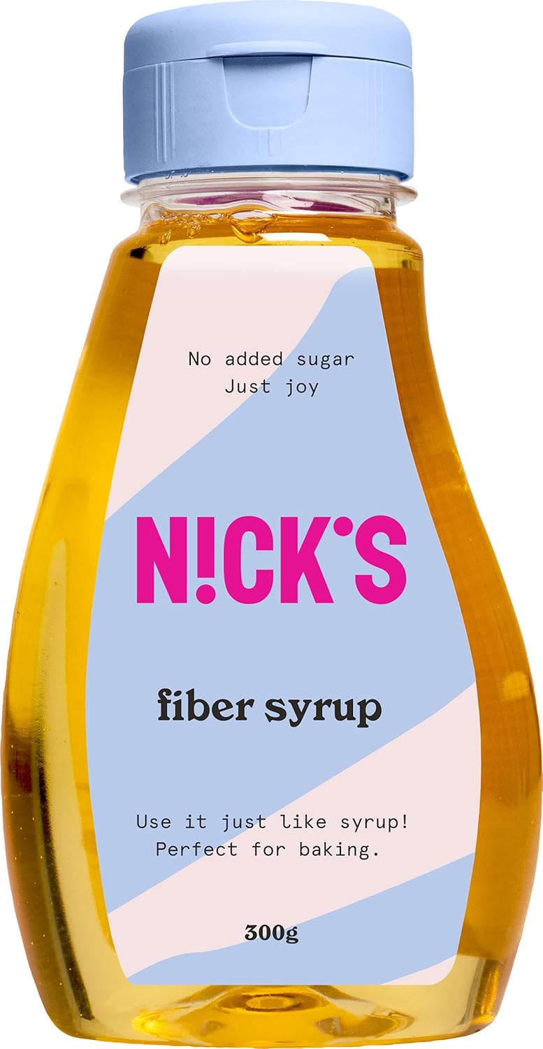 NICKS Clear Fiber Syrup (300g) Keto Sweetener Natural Sugar Alternative No Added Sugar, Vegan, Gluten Free
