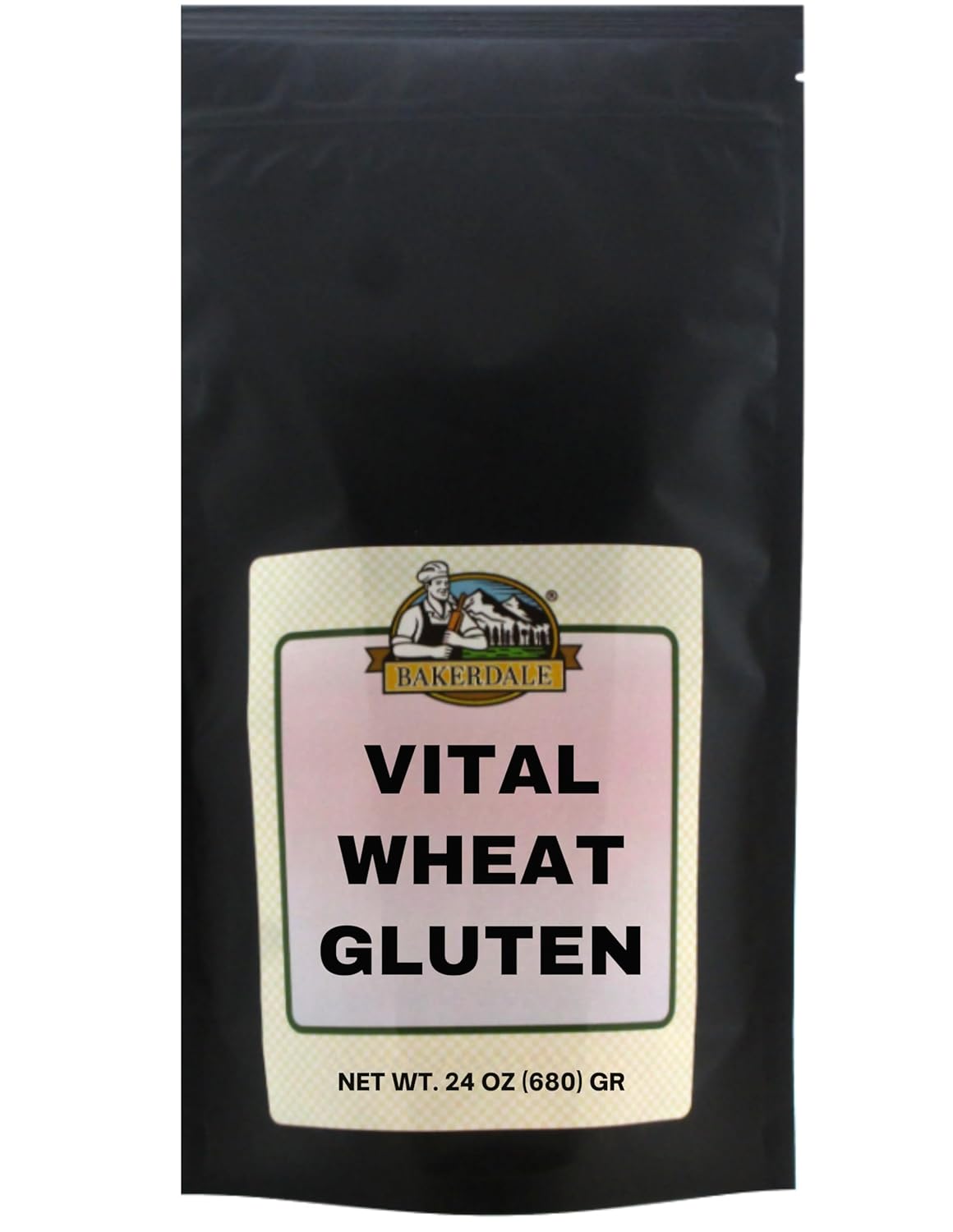 Bakerdale Vital Wheat Gluten, 24 Ounce, Resealable Pouch