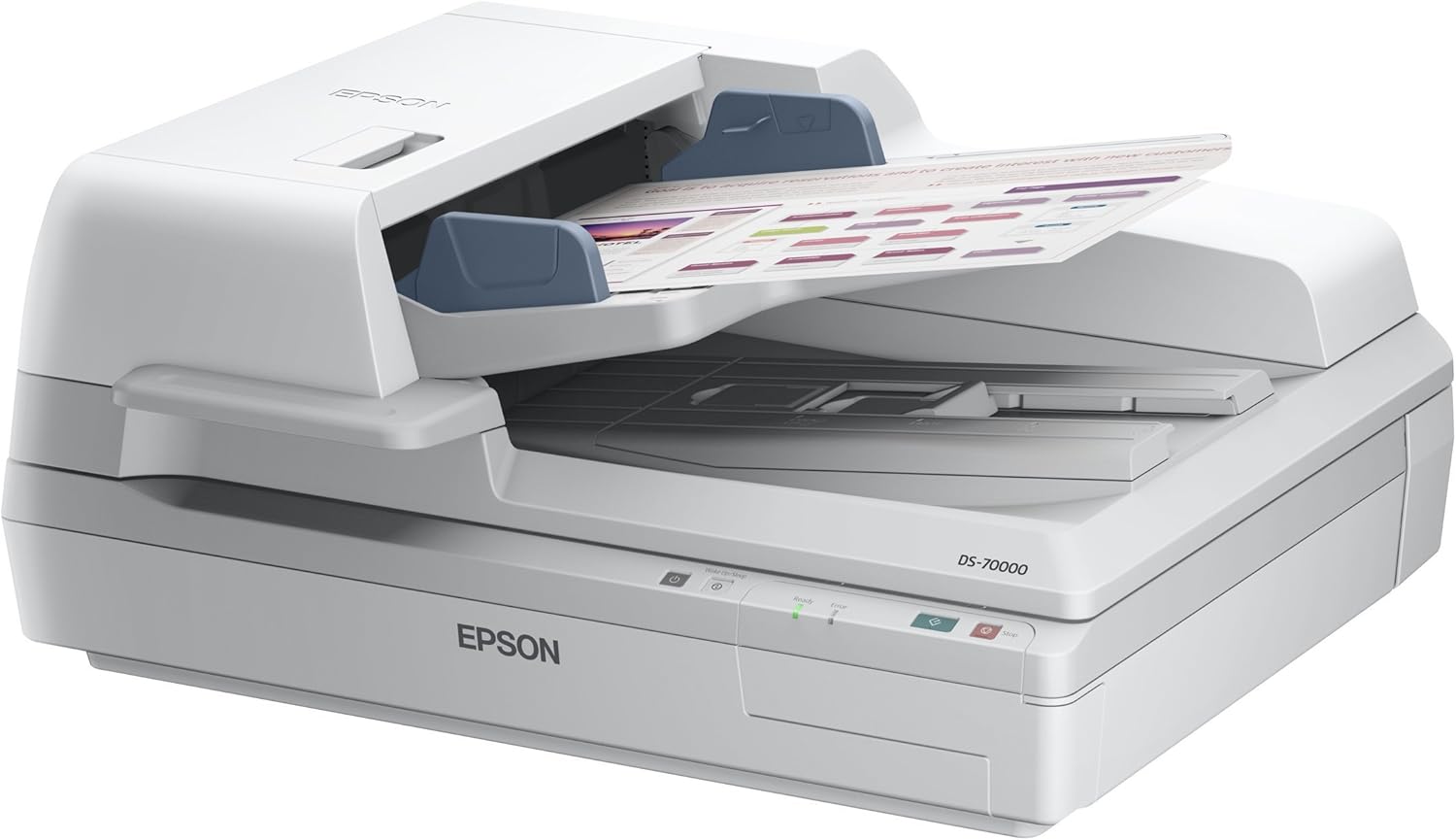 Epson WORKFORCE DS-70000 A3 LED PLAT 70PPM/140IPM 600DPI USB BLANC