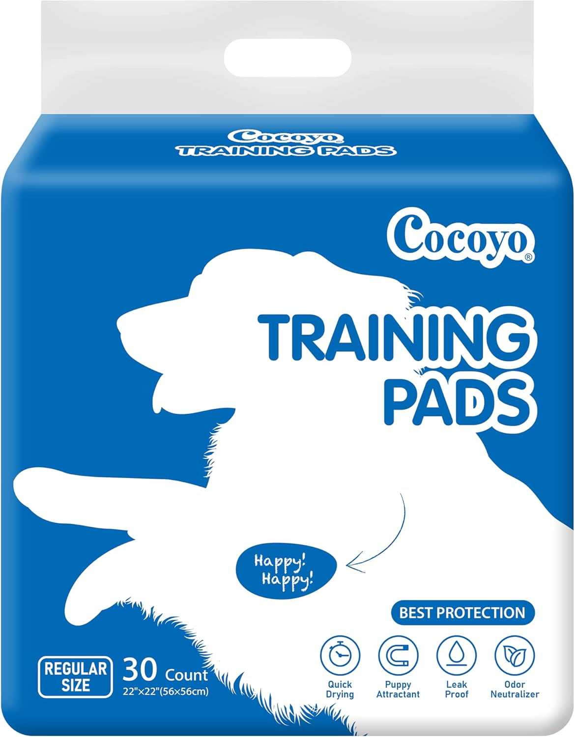 COCOYO Best Value Training Pads for Dogs,5 Layers Super Absorbent Puppy Pads-Dog and Puppy Training Pads 30 Packs, |Dog Pee Pads|Disposable Puppy Pee Pads