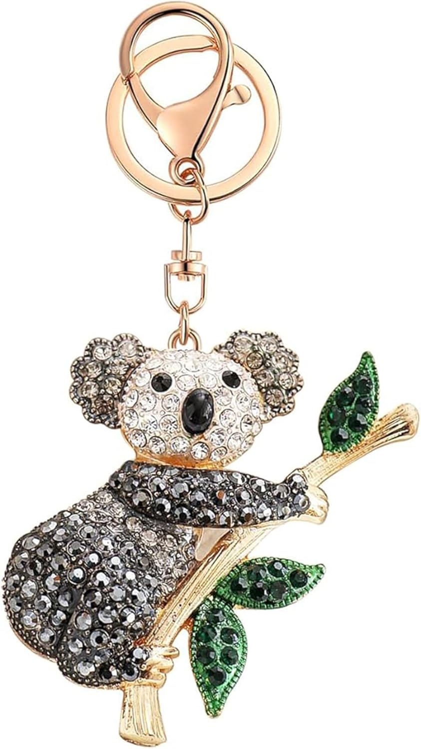 MAIGO Koala Keyring - Cute & Funny Koala Bear Gifts with Rhinestone & Bling Accessories