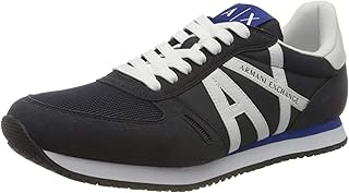 Armani Exchange Men's Micro Suede Multicolor Sneakers
