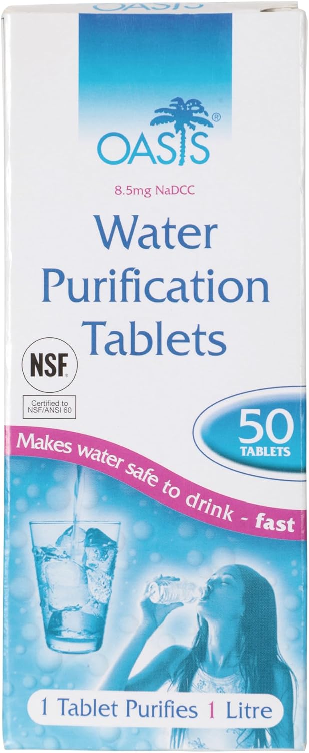 Highlander Aquaclear water purification tablets, 50 tablets, FA013