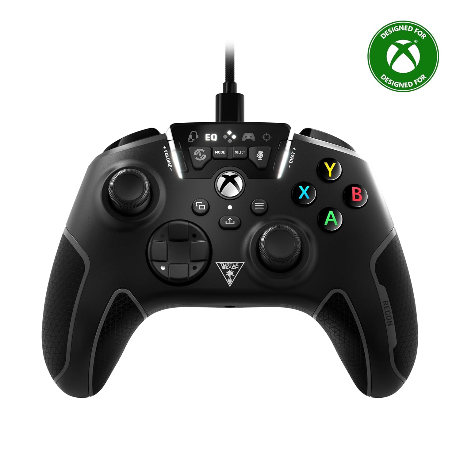 Turtle Beach Recon Controller Wired Game Controller Officially Licensed for Xbox Series X, Xbox Series S, Xbox One & Windows - Audio Enhancements, Remappable Buttons, Superhuman Hearing – Black