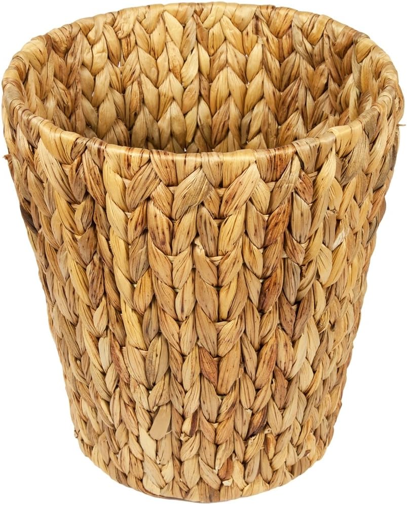 Woodluv Natural Water Hyacinth Waste Paper Bin/Basket