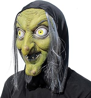 PartyHop - Old Woman Witch Mask - Halloween Scary Horror Cosplay Costume