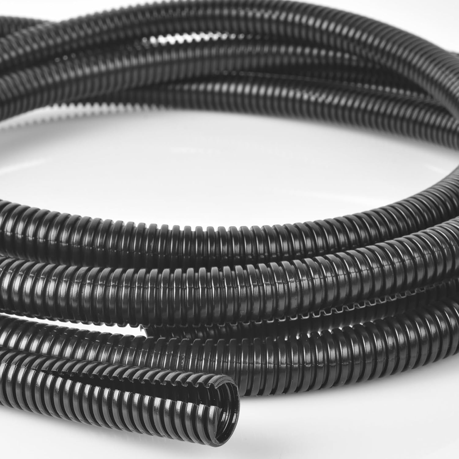 ALLWIN 10ft-1/4 10ft-3/8 10ft-1/2 Black Split Wire Loom Tubing Wire Conduit