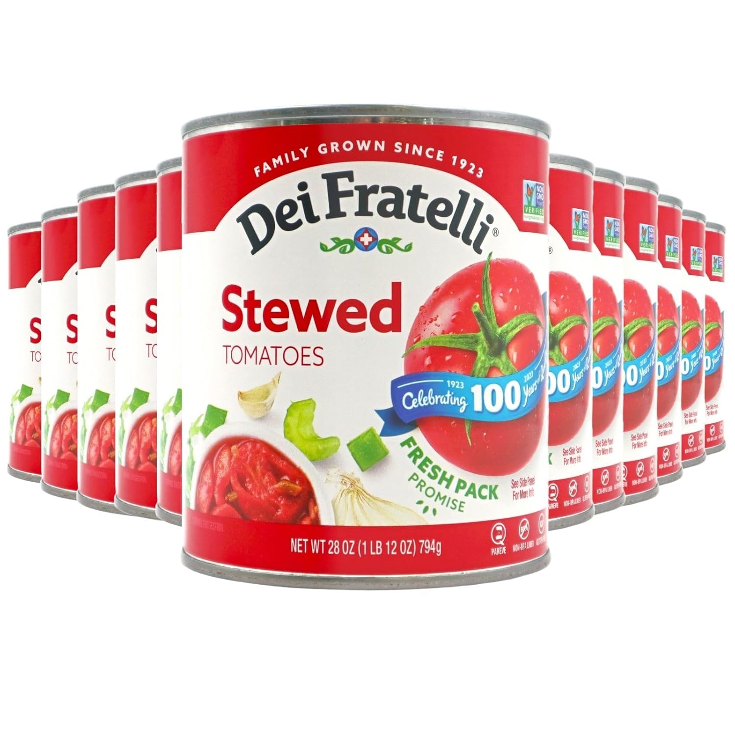 Dei Fratelli - Stewed Tomatoes - 28oz - 12 pack