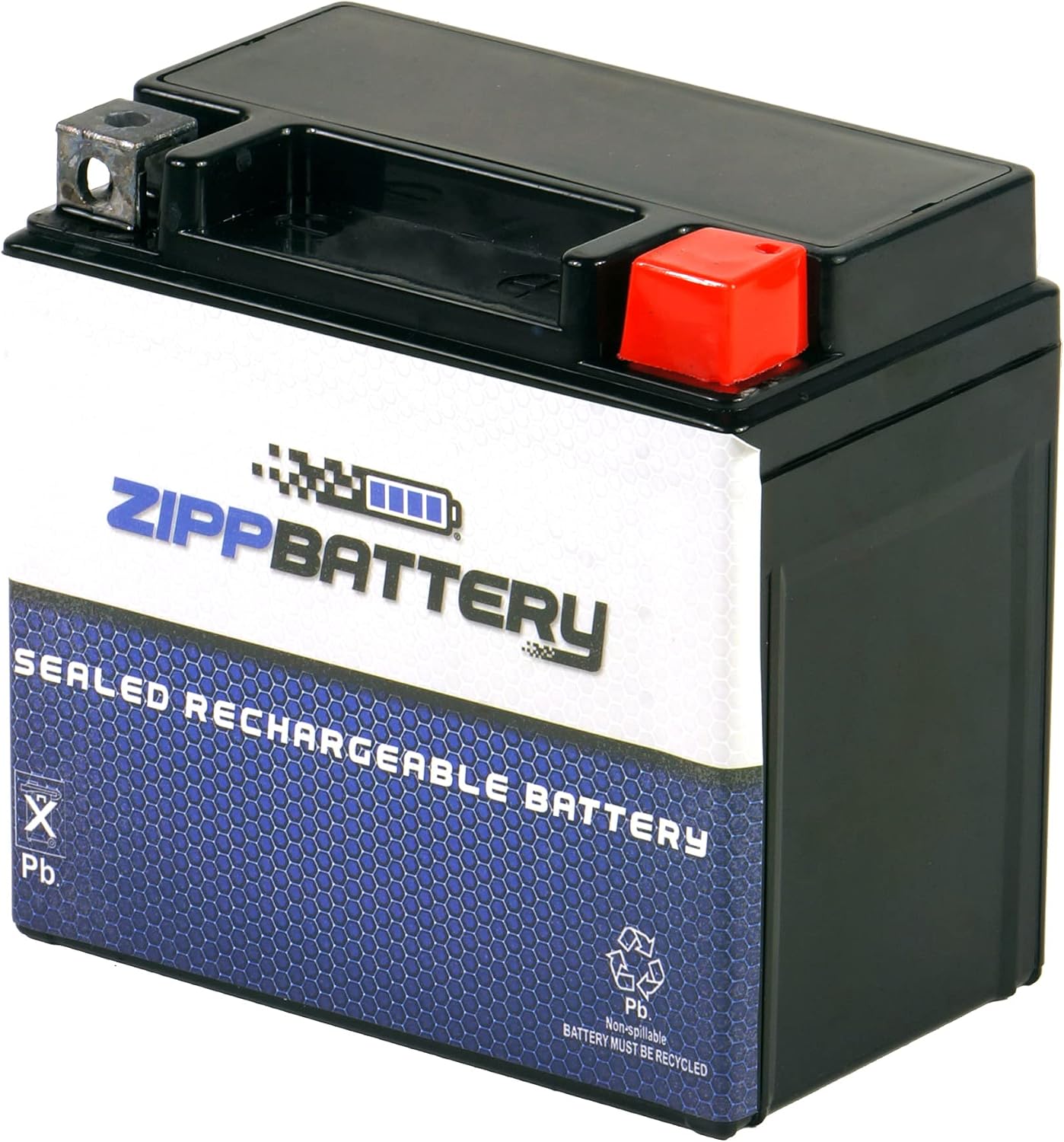 ZIPPBATTERY YTZ7S 12V 120 CCA AGM – Maintenance-Free 6Ah Battery for ATV, Motorcycle, Scooter, Dirt Bike – T3 Nut & Bolt Terminal – Fits Honda TRX450R, CRF150R, Yamaha WR250, Suzuki DR-Z125