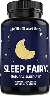 Sleep Fairy Natural Sleep Aid | Melatonin 10mg, L-Theanine, 5-HTP, Valerian Root, GABA, Magnesium, Chamomile | Herbal Sleeping Pills | Non-Habit Forming Sleep Supplement | Vegan Capsules | Non-GMO