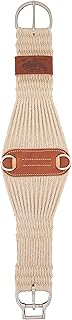 Weaver Equine ‎Roper Horse Cinch, Mohair Blend 27 Strand Saddle Cinch Girth with Smart Cinch Buckle, Western Horse Riding Supplies, ‎Natural