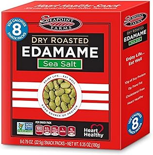 Seapoint Farms Dry Roasted Edamame, Light Salted, 0.79 Oz, 8 Count