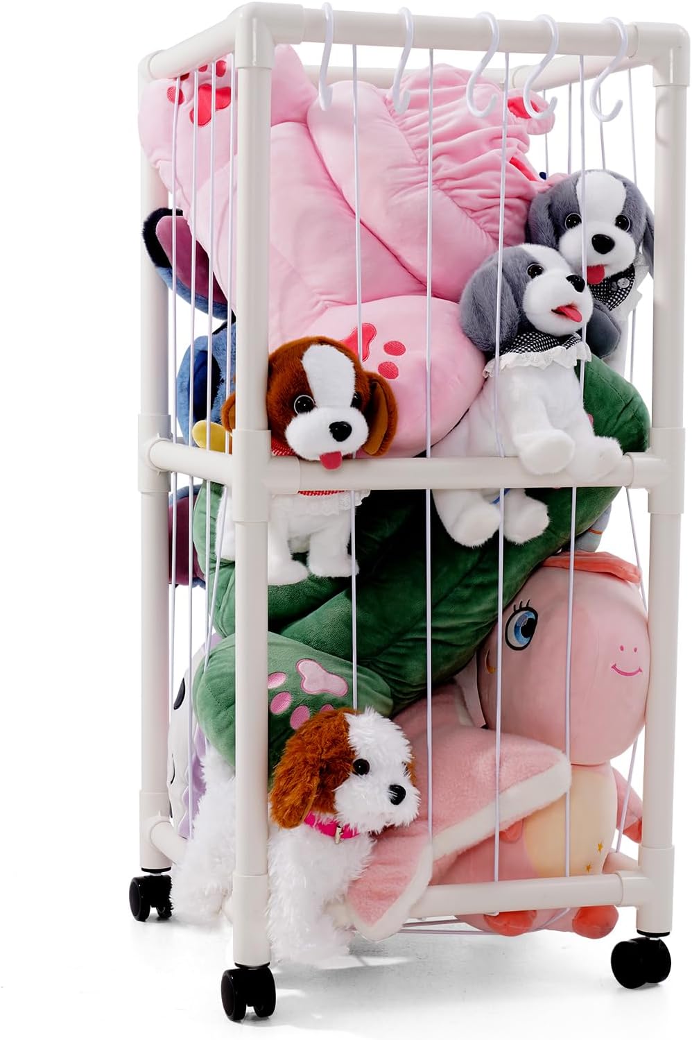 Arkyomi zoo cage for stuffed animals soft toy storage cuddly stuffed animal storage toy organiser holder,cute room decor kids