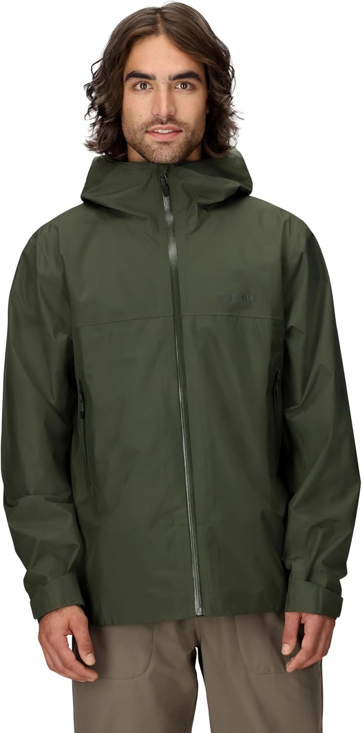 MARMOT Men's Minimalist Pertex Jacket Waterproof Pertex Jacket, Lightweight Rain Jacket, Windproof Raincoat, Breathable Windbreaker, Ideal for Running and Hiking (pack of 1)