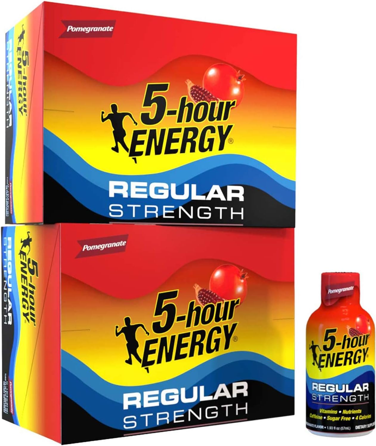 5-hour ENERGY Shot, Regular Strength Pomegranate, 1.93 Ounce, 24 Count