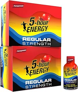 5-hour ENERGY Shot, Regular Strength Pomegranate, 1.93 Ounce, 24 Count